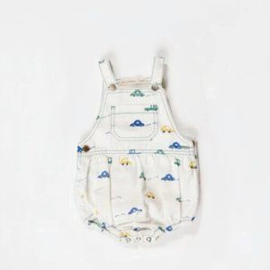 Fin and Vince Car Overall Bloomer Romper 12/18 Month